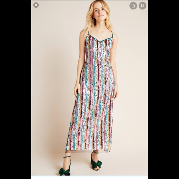 Marguerite sequenced slip dress - Picture 2 of 5